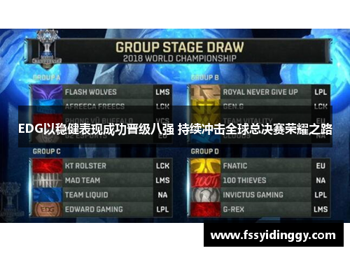 EDG以稳健表现成功晋级八强 持续冲击全球总决赛荣耀之路
