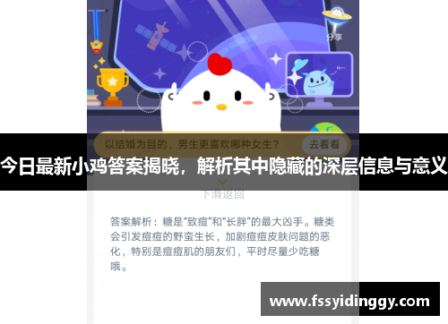 今日最新小鸡答案揭晓，解析其中隐藏的深层信息与意义